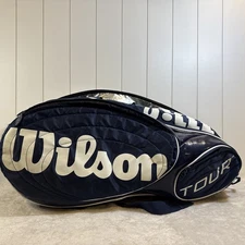 Wilson Tour V15 Backpack Tennis Racket Racquet Sports Bag Blue