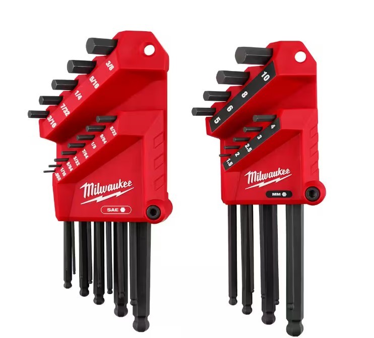 Milwaukee 48-22-2187 22-Key Ball End L-Key Set - SAEMetric 7990₽
