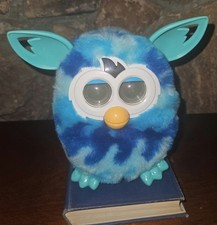 Furby Boom Blue Teal WAVE Figure Interactive Electronic Plush 2013 Hasbro Bin