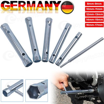 Rohrschlüssel Set 6-tlg. Steckschlüssel 8-17mm Sechskant Schlüssel Satz