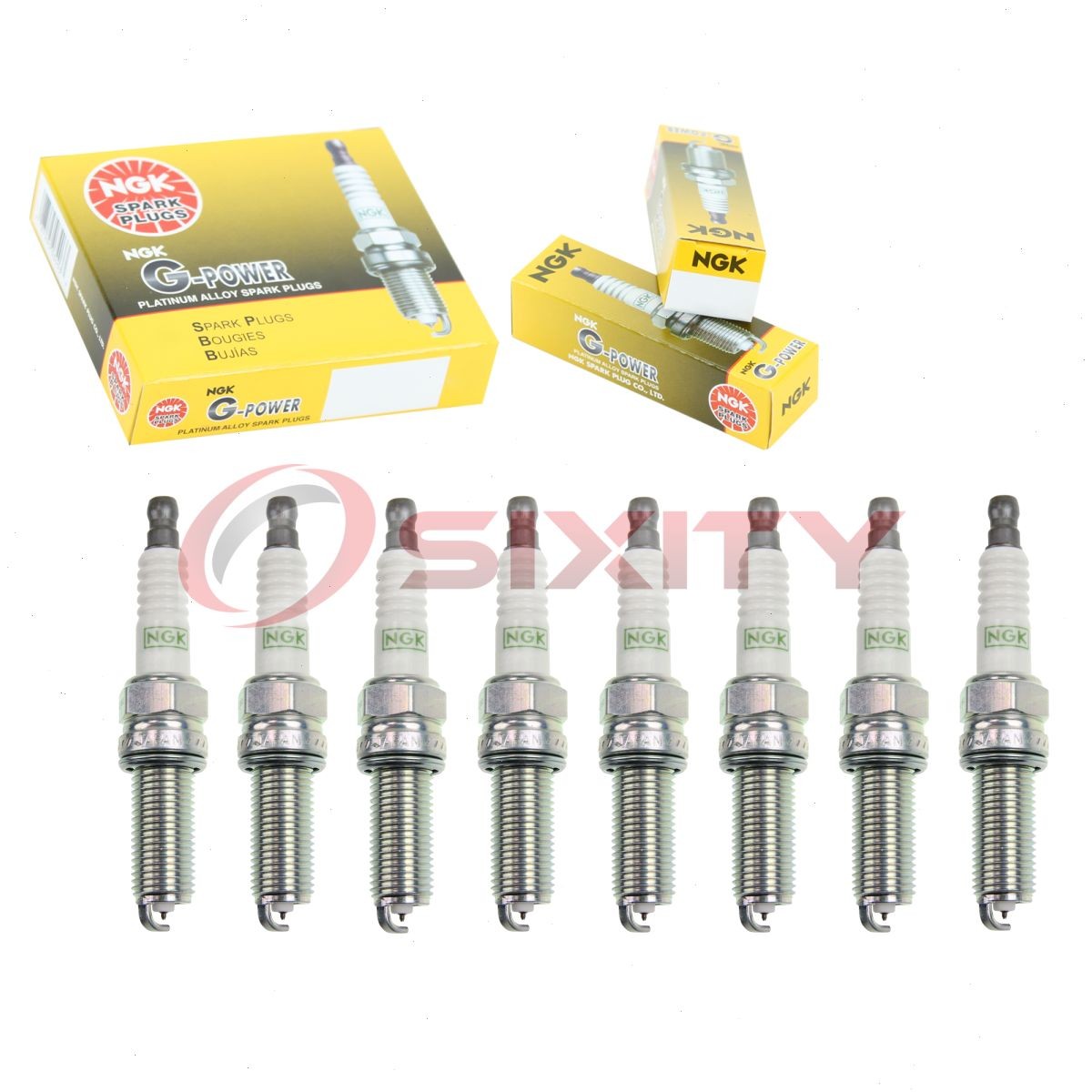 8 pcs NGK G-Power Spark Plugs for 2012-2016 Hyundai Genesis 5.0L V8 - Engine nh