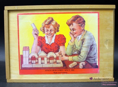 Erzgebirgische Holzspielwaren Baukasten ''Eleganz'' 79 Teile