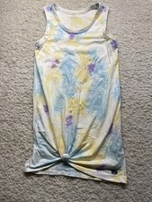 Kavu Alma Tie Dye Sleeveless T-shirt Dress Purple Yellow Women’s S. EUC