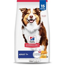 Senior Adult 7+ Nutrition, Dry Dog Food Chicken Brown Rice & Barley 15 lb Bag  4.06 per pound