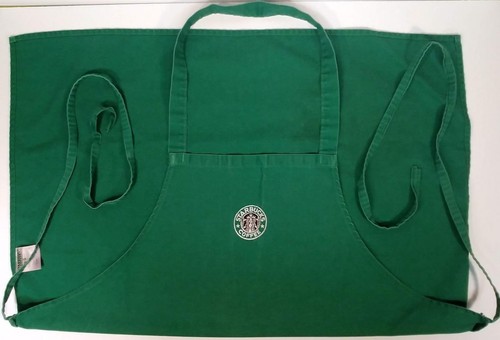 Starbucks Barista Coffee Shop Apron - Green w/ Embroidered Logo – One Size - Picture 1 of 6