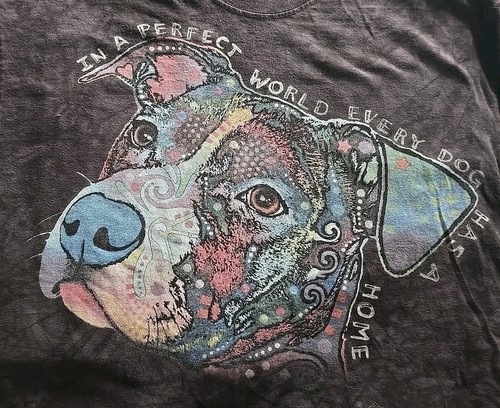 The Mountain 2014 Men’s Dog Black Tie Dye T Shirt XL