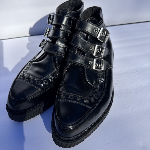 T.U.K 3-Schnallen spitz Creeper Stiefel Größe 10