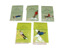 5 Worker Figures, O O27 Gauge, USA Made, Stock #251030, Hand Painted, Metal