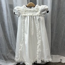 Vintage Olexis Christening Gown With 3 Hankies 1 Bib And 1 Bonnet Size 3 Months