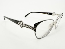 Caviar M 5653 Eyeglasses FRAMES C 82 Black Silver 53 16-135 Jewels L201