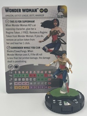 DC Heroclix WONDER WOMAN - 048 - SUPER RARE  DC Notorious Set #48