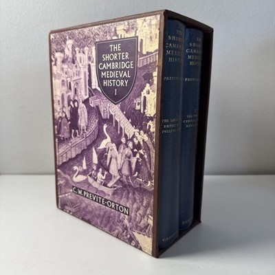Shorter Cambridge Medieval History 2 Vol Set in Slipcase Previté-Orton 1952 HC