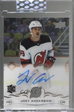 2018-19 Upper Deck Clear Cut Rookies Joey Anderson #CCR-AN Auto r7d