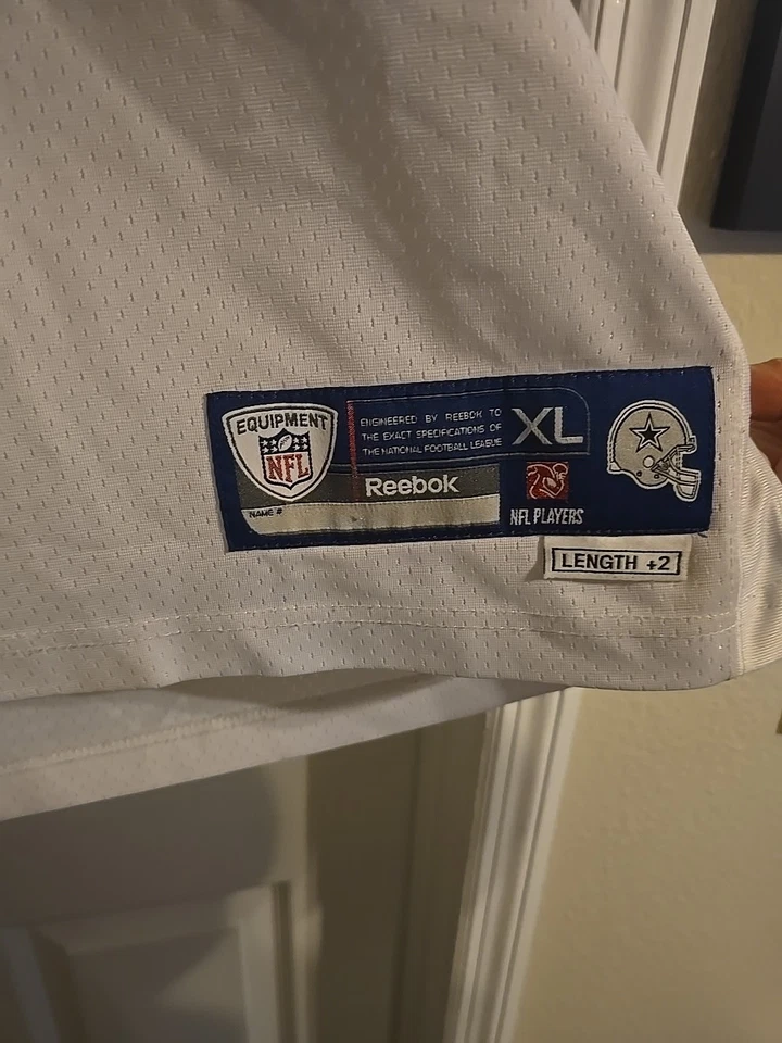 Camiseta deportiva para hombre Nike Reebok Dallas Cowboys Dez Bryant #88 grande blanca sobre el campo Foto 2 de 4