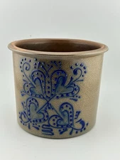 Vintage Beaumont Brothers Pottery BBP 1995 Stoneware Salt-Glaze Crock 5½″