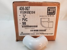 Spears Schedule 40 PVC Pipe Fitting 90 Degree Elbow 3/4" Slip x Slip Case of 50