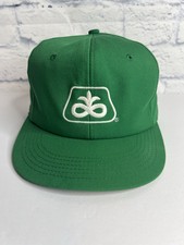 Vintage K-Products Pioneer Seed Green With White Logo Snapback Trucker Hat USA