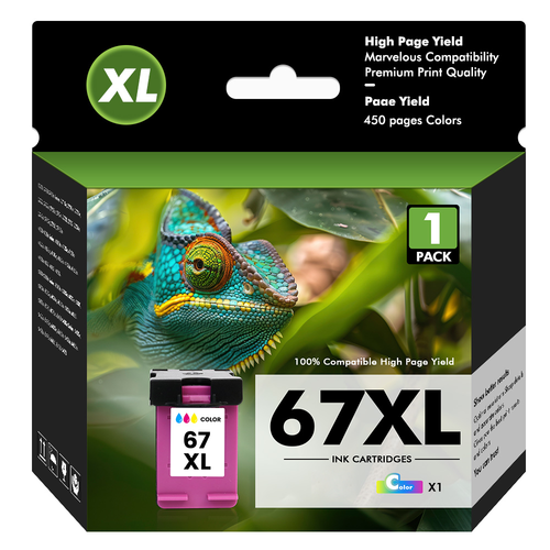 67XL Tintenpatrone für HP Deskjet 2700 2752 2755 4155 Envy 6000 6452e Drucker - Bild 8 von 10