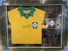 Edson Pele signed 1958 Athleta Brazil shirt autographed jersey