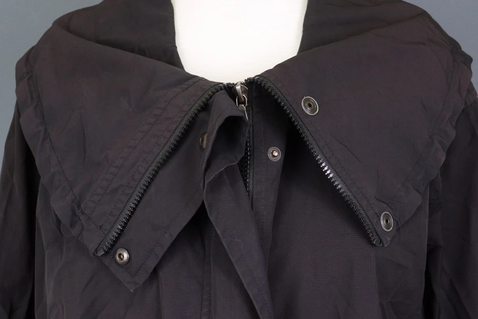 Oska Regular Black Lagenlook Oversized Single Breasted Overcoat Jacket Size 2 - Image 4 of 4