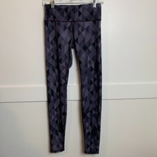 Yogareflex Gray Geometric Mid Rise Leggings Size Small