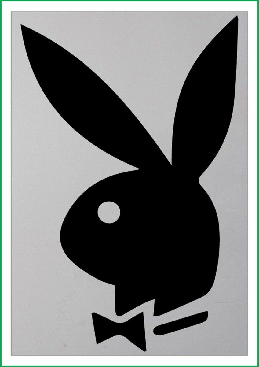 ハンドメイド Playboy bunny mylar stencil, 190 micron reusuable flexible