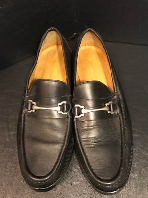 GIANNI LANETTI Collezioni Made in Italy Mens Black Leather  display picture 1