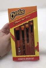 Cheetos Flamin' Hot Crunchy Cosmetic Brush Set Sealed Powder Blender Shadow NEW