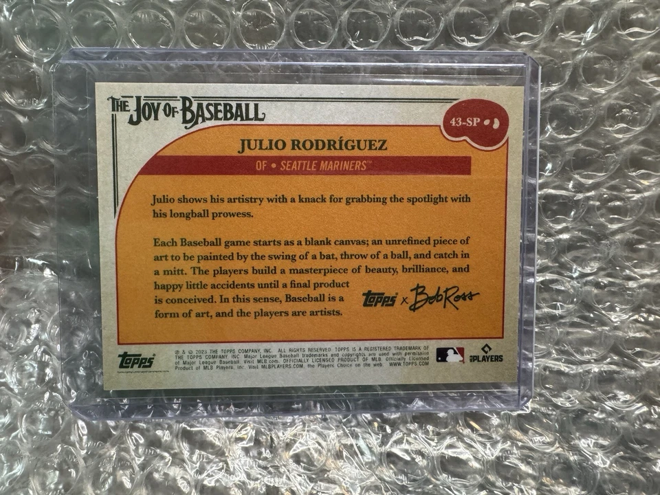 2023 Topps X Bob Ross The Joy of Baseball Julio Rodriguez - Image 2 of 4