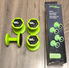 Mueller Kueps 4pc Super Strong Magnetic Holders, Green #905143-NEON