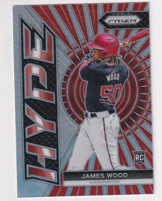 2024 Panini Prizm HYPE SILVER PRIZM REFRACTOR #19 JAMES WOOD RC Rookie Nationals
