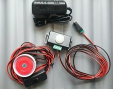 240 v Shed/garage-motion sensor and 120 db siren VERY LOUD- VERY EASY TO USE!