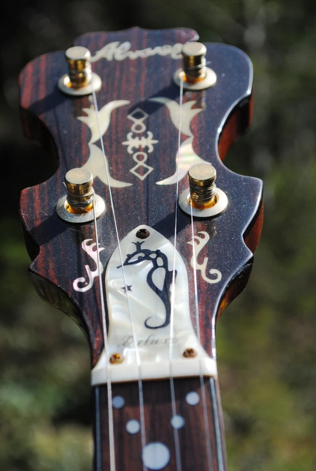 Vtg Alvarez Montana Model 4286 Fancy 5 string banjo Hard Case Rare Japan 1970's - Image 4 of 4