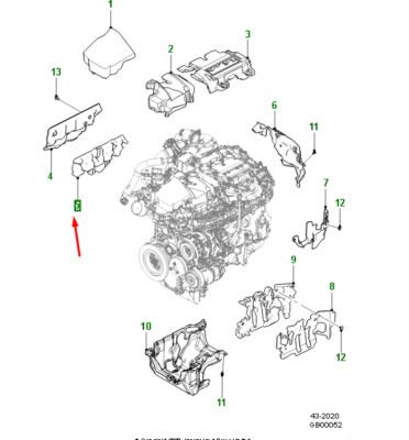Jaguar F-Pace X761 Motorblock Isolator rechts innen AJ814106 NEU ORIGINAL