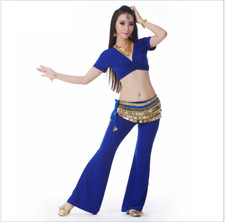 NEW Short Sleeves Practice Blouse Top Belly Dance Costumes Practice Dancewear