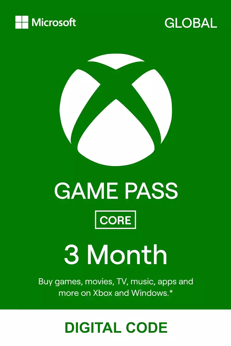 [FAST DELIVERY!] XBOX LIVE GOLD / GAME PASS CORE 3 Months Membership Xbox