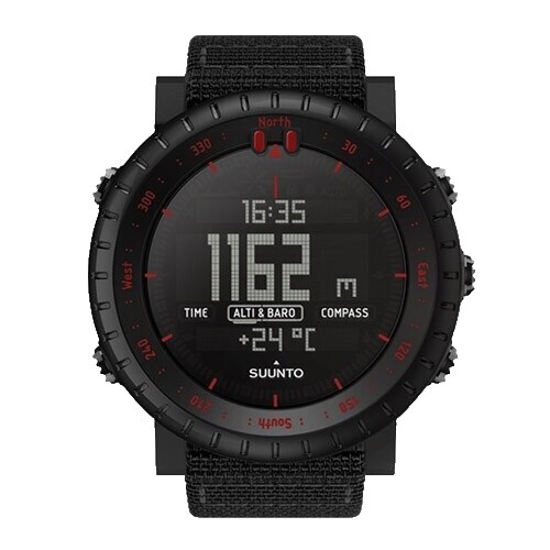 Suunto Traverse Alpha Stealth Men's Wristwatch Round Black Digital
