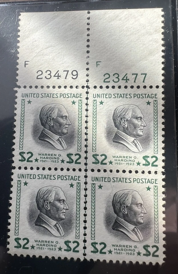 1938 US 832 And 833 Block Stamps # 24496,2449 & 23479,23477 MNH OG - Image 3 of 4