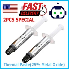 2X High Performance Silver Thermal Grease CPU Heatsink Compound Paste Syringe
