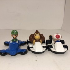 2022 MCDONALDS HAPPY MEAL TOY LOT OF 3 MARIO KART YOSHI, LUIGI, DONKEY KONG