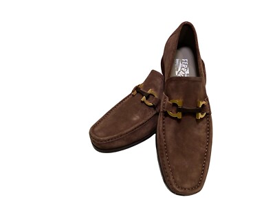 Salvatore Ferragamo Grandioso Gancini Bit Loafers Brown  display picture 3