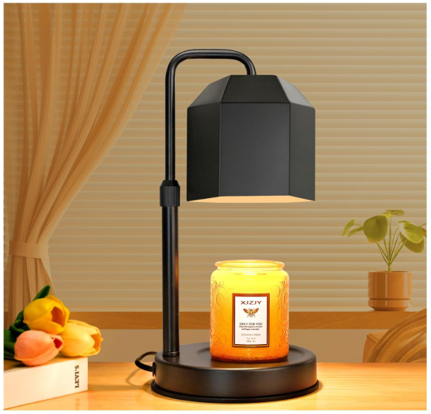 Candle Warmer Lamp with Timer Adjustable Height Dimmer Electric Wax Melt Warmer-image
