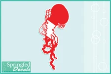 JELLYFISH Shaped DIVE Flag Vinyl Decal #2 Car Truck Sticker SCUBA Diving Decal