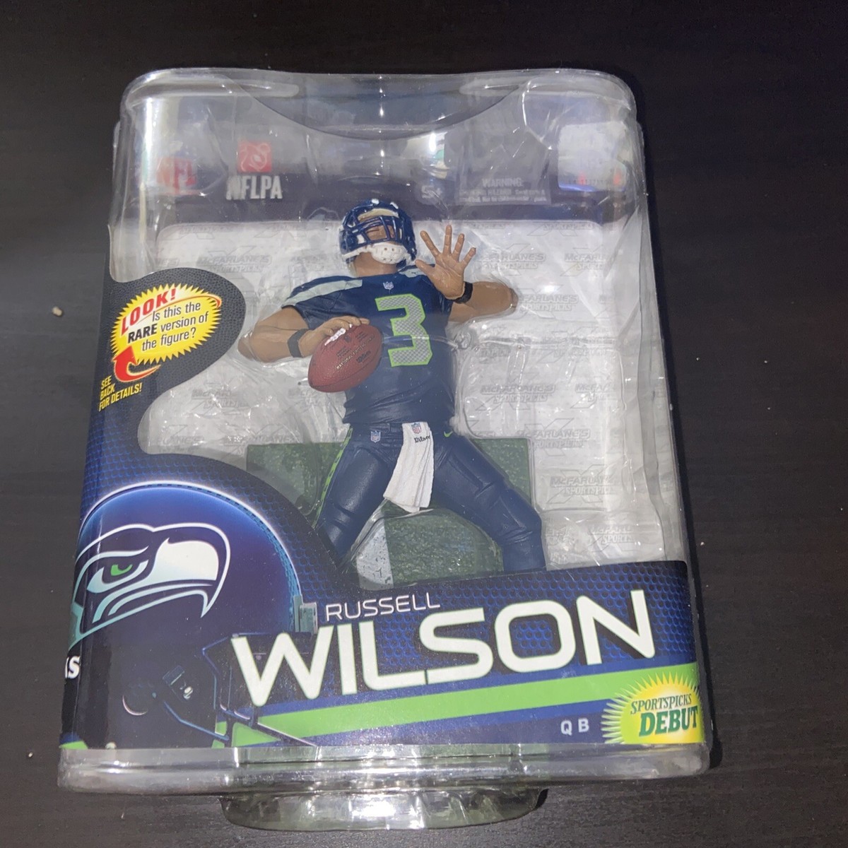 ラッセル・ウィルソン シアトル・シーホークス マクファーレン フィギュア Russell Wilson Seattle Seahawks 2013 McFarlane NFL Series 33