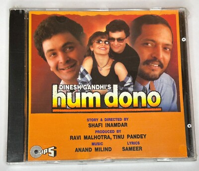 *New Sealed* Hum Dono 1995 Tips CD Bollywood Hindi Soundtrack Anand Milind