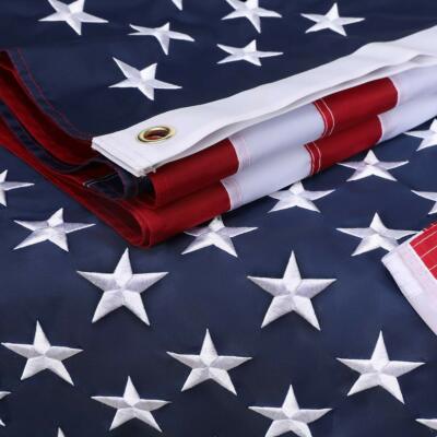 American Flag 3x5ft Embroidered Stars Outdoor Heavy Duty Nylon Premium USA Flag
