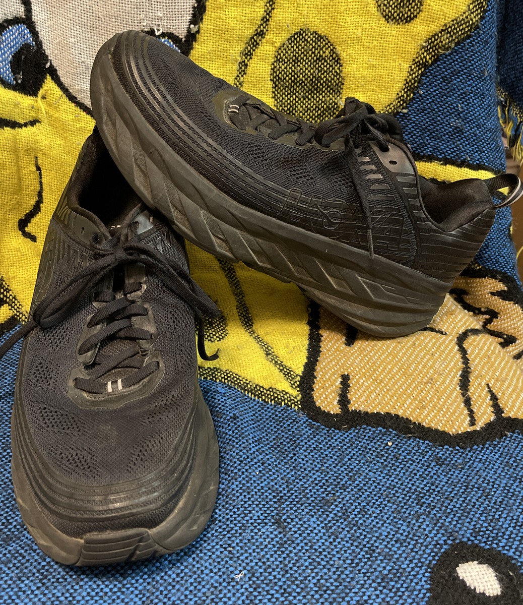 Hoka One One Bondi 6 Black Running Shoes Men's Sz 11 See