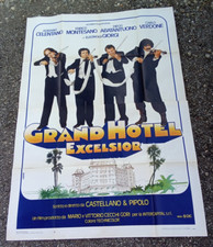 manifesto GRAND HOTEL EXCELSIOR Celentano Abatantuono Montesano Giorgi CASARO 82