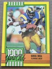 1990 Topps #20 Greg Bell 1000 Yard Club Los Angeles Rams 