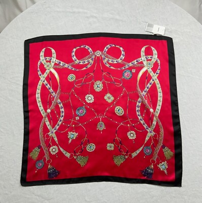 Women's ISV Scarf 70x65cm, Red Color, NWT